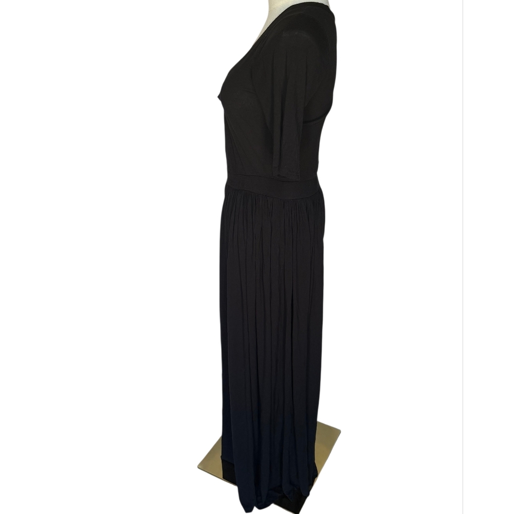 Free People Beach Wide Leg Rosebowl Jumpsuit Black Size Medium - Picture 4 of 12
